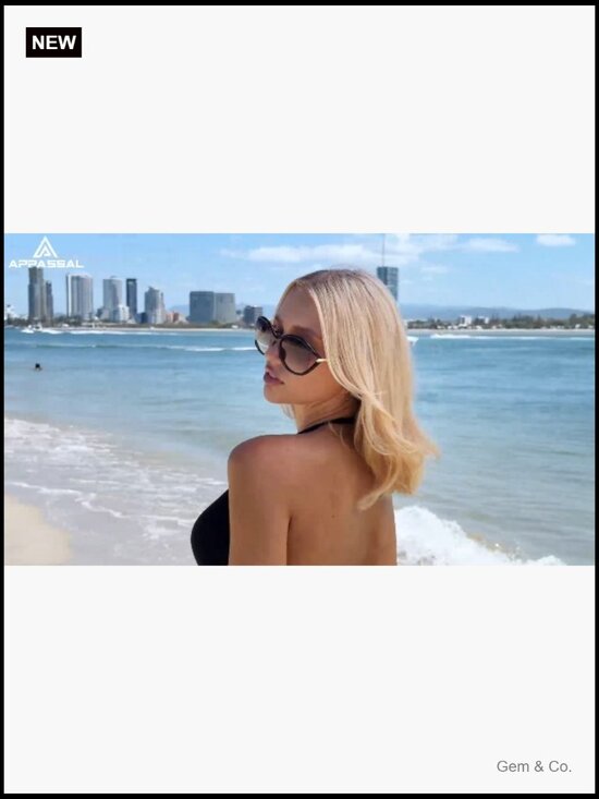 Oversized Oval Retro Butterfly Frame Sunglasses UV400 Protection main image 4